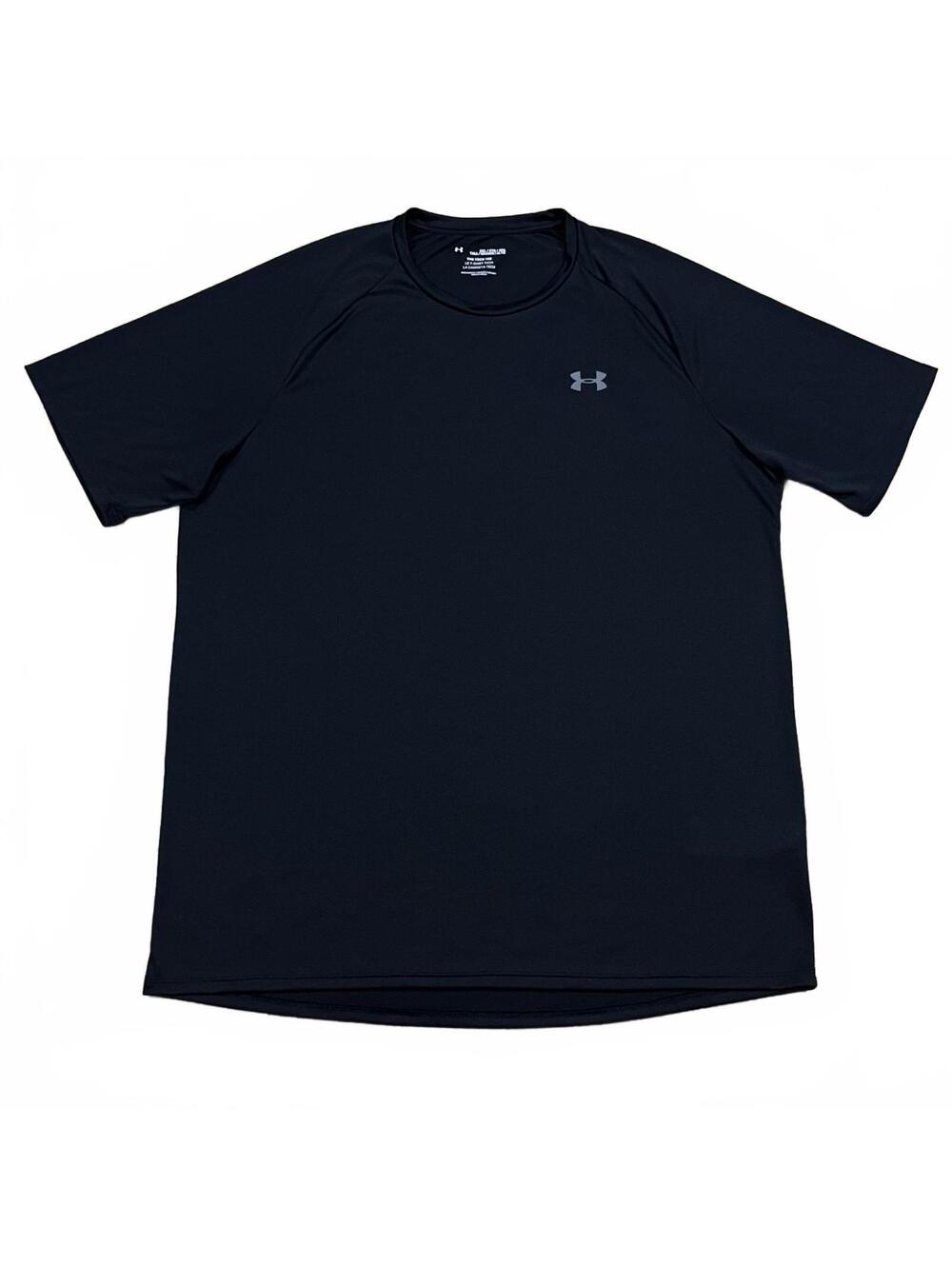 Under Armour Mens Tech Tee Short Sleeve Black Size 3XL Tall